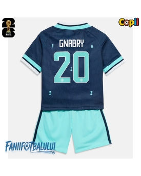 Germania Serge Gnabry #20 Echipament de Fotbal Replică Mondial 2026 Copii Deplasare (+ Șorturi)
